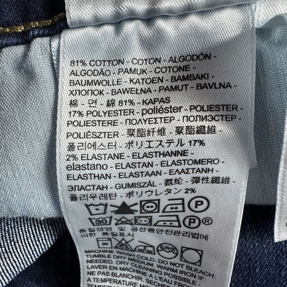 Levi's 711 SKINNY Womens Size 33 Blue Mid Rise Jeans Denim Pants 38x29 - Picture 12 of 13